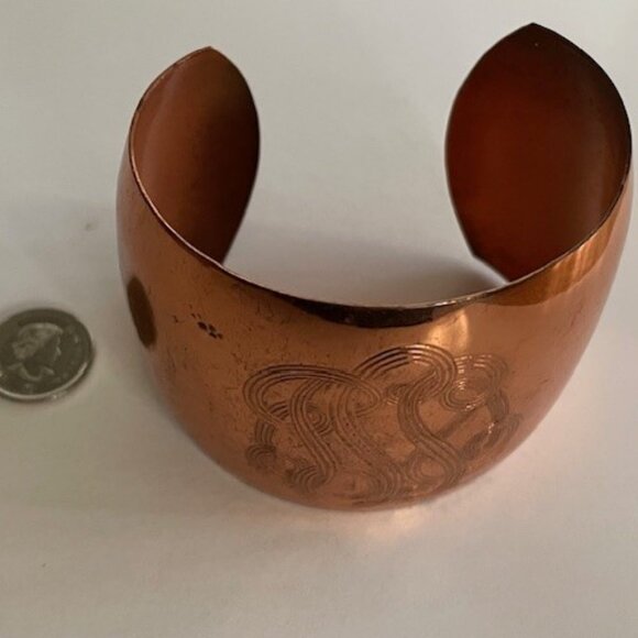 Vtg. COPPER CUFF/BANGLE BRACELETS -  Set of 5, early 1900's - Picture 3 of 11